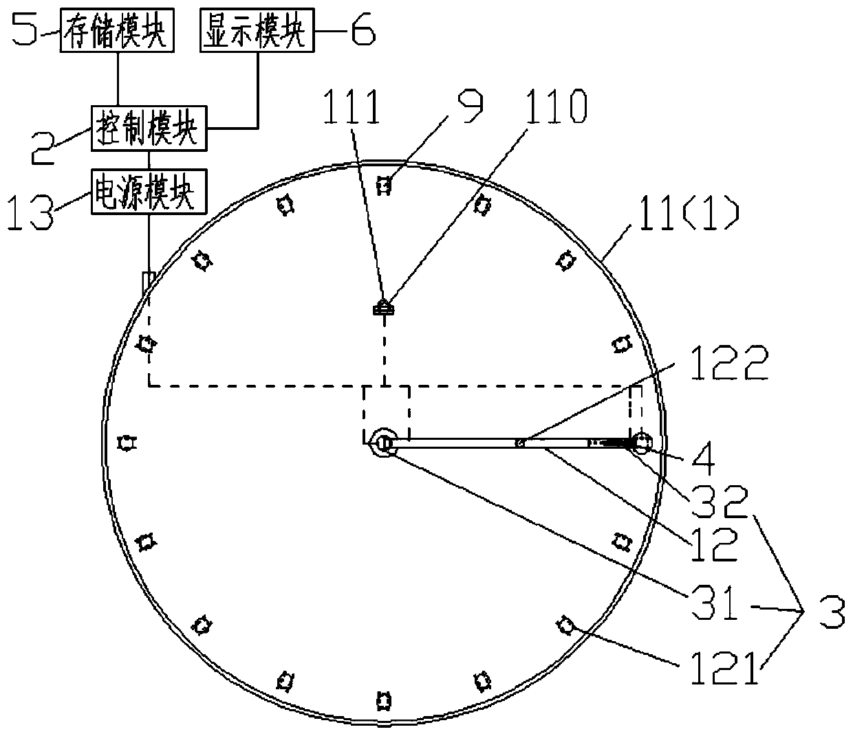 Automatic LED (Light-Emitting Diode) feature parameter collecting system