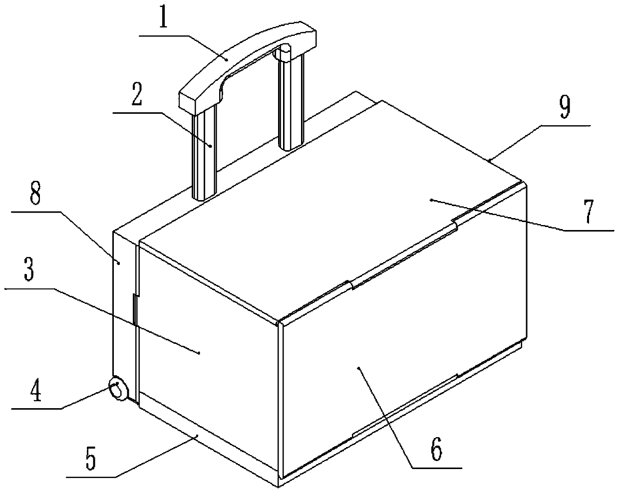 Changeable easy-to-fold shared express box