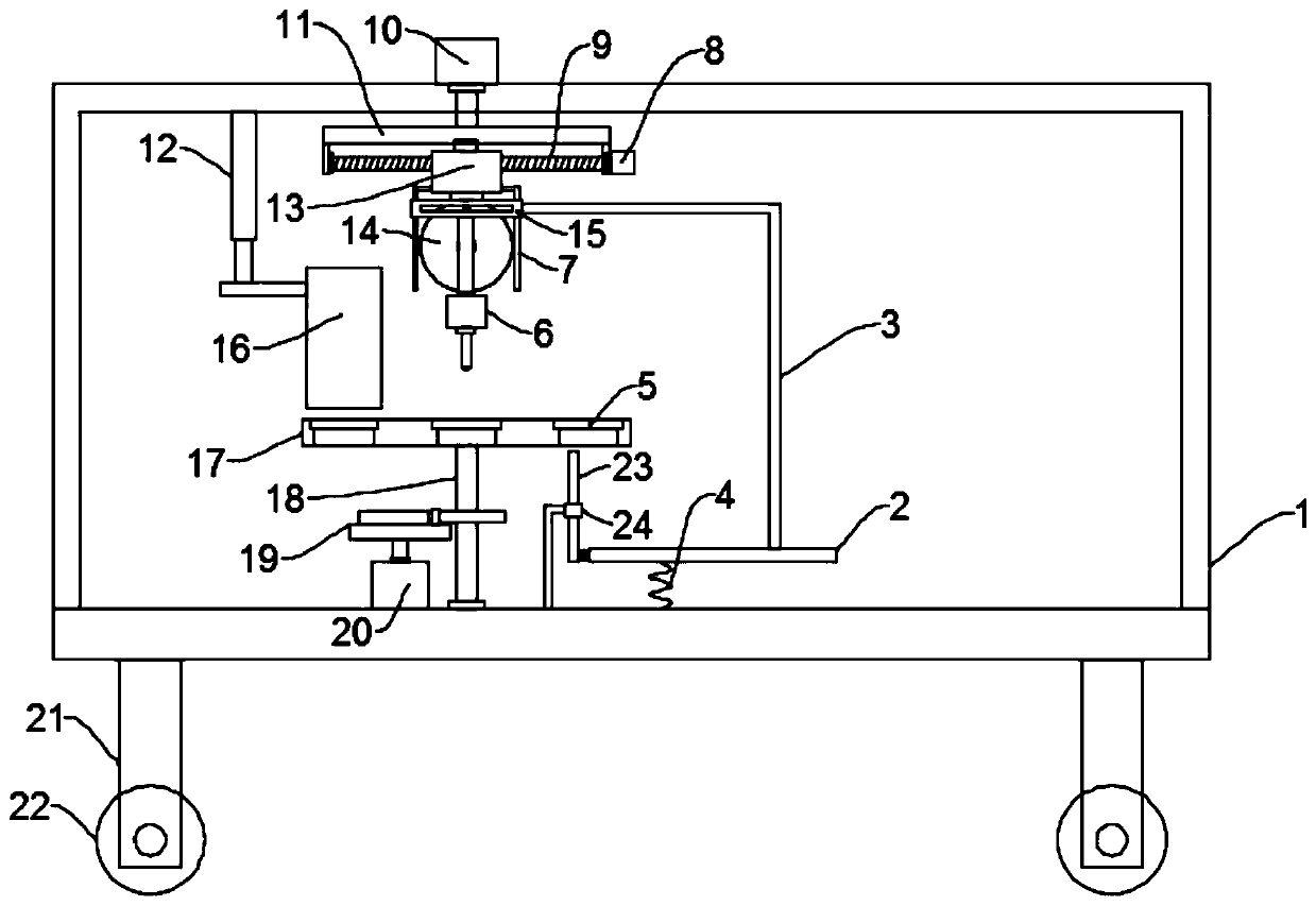 Disc-like workpiece automatic perforating device for machining