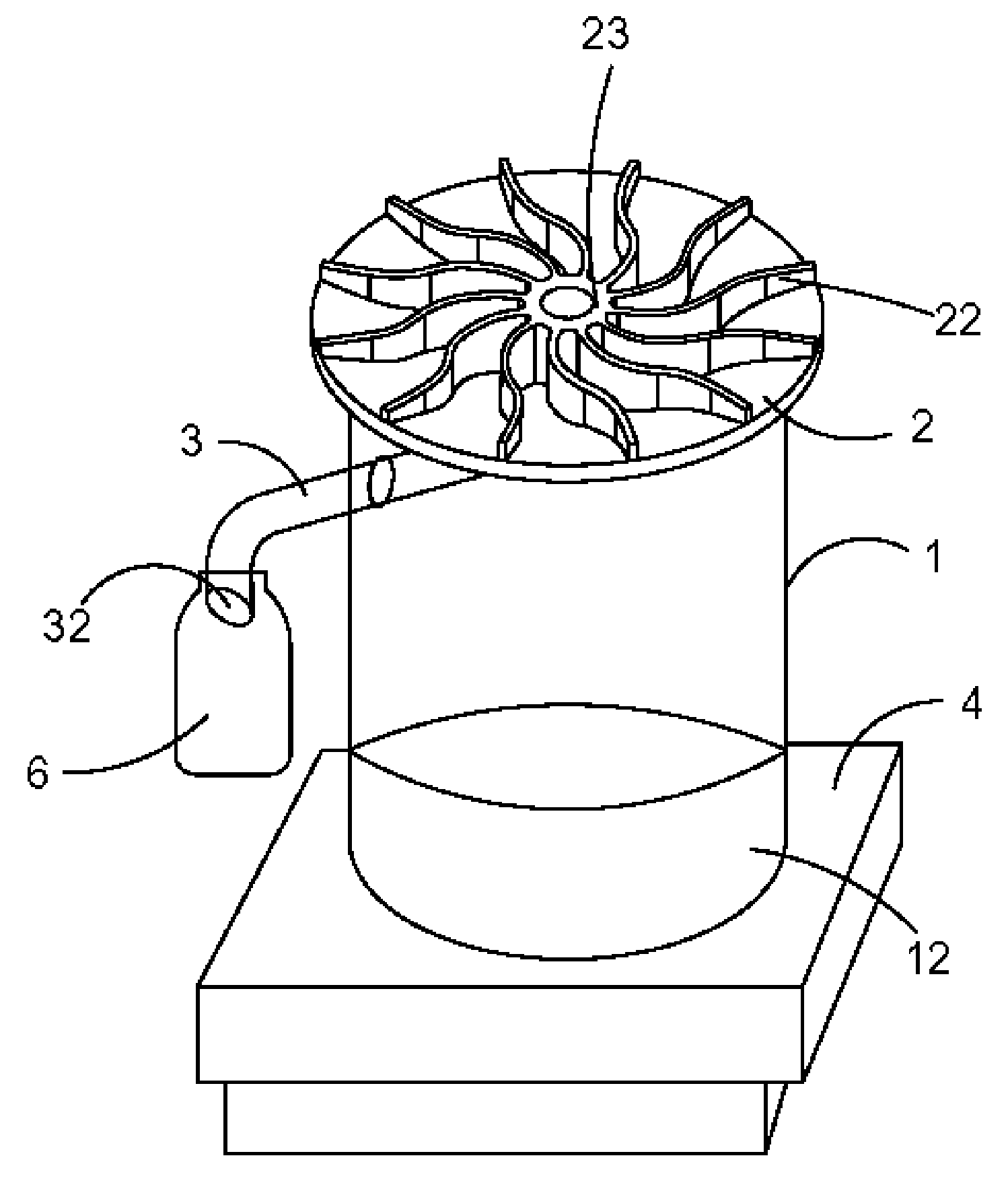 Tritium distillation device