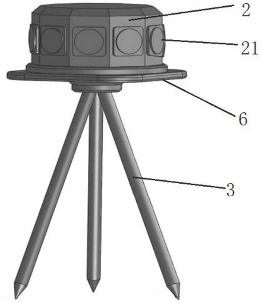 Target detection device and method based on panoramic detection and photoelectric tracking