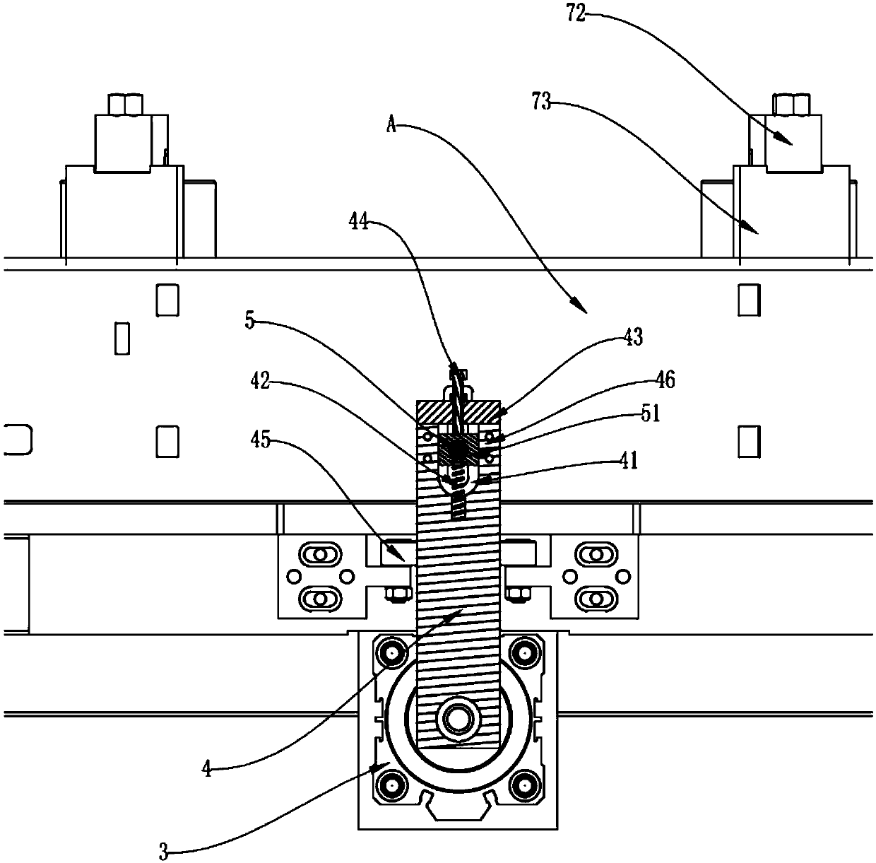 An automatic positioning device for automobile bumper