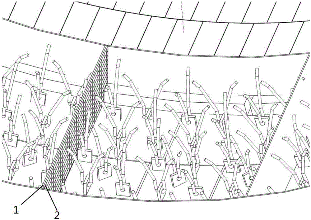 Cement rotary kiln mouth refractory construction method