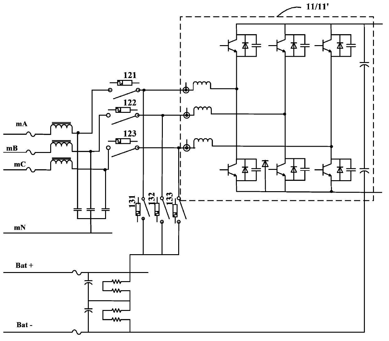 Uninterruptible power supply input switching control method and device