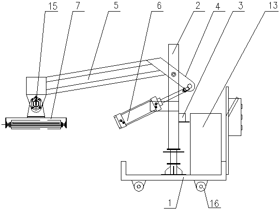 Movable automatic cleaning trolley for conveying belts