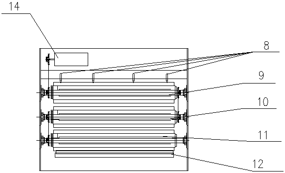 Movable automatic cleaning trolley for conveying belts