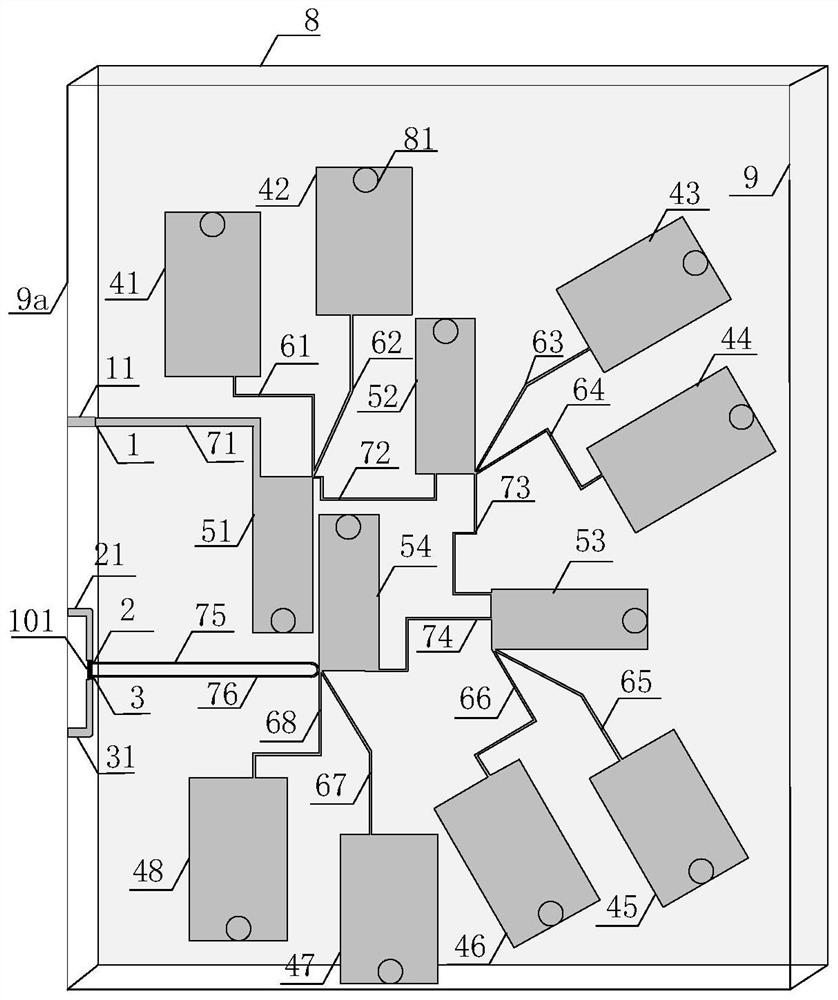 Three-passband power dividing filter with high frequency selectivity