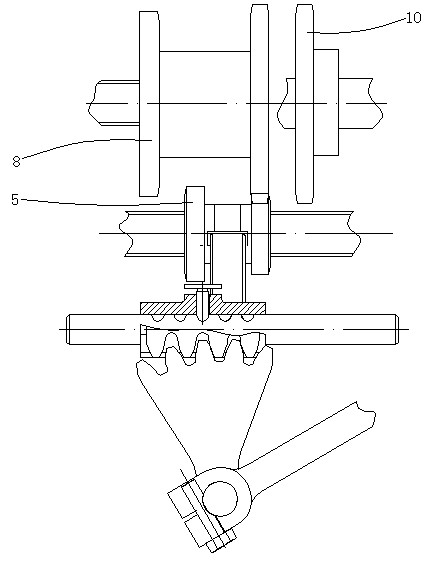 Gear-shifting device of mini-tiller