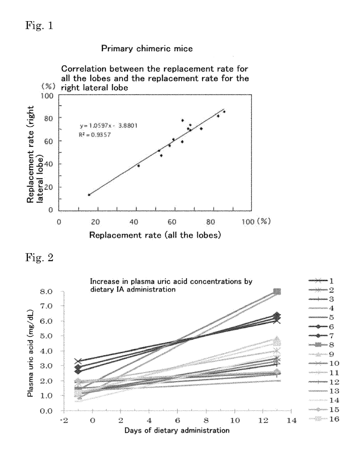 Mouse model of hyperuricemia