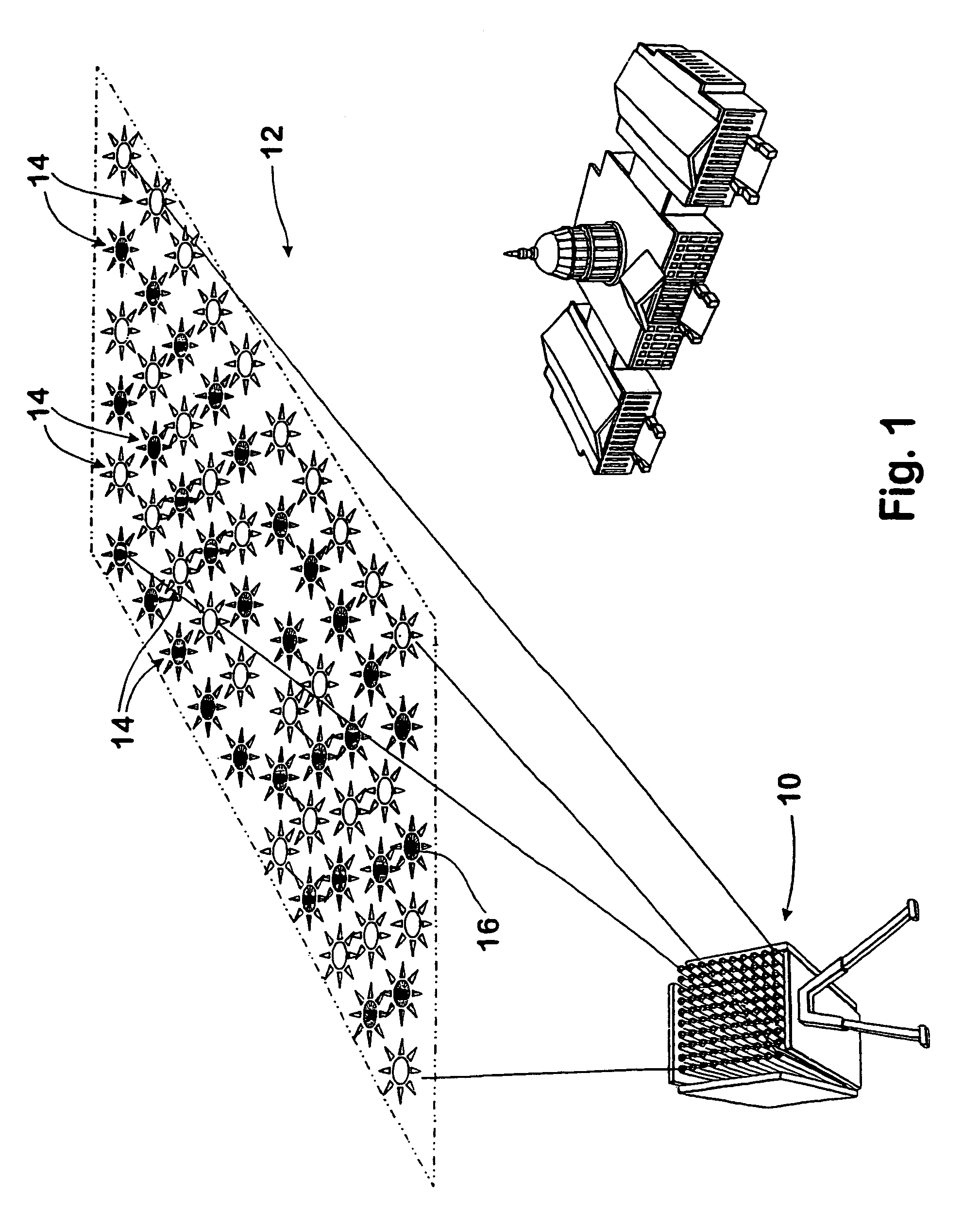 Forming temporary airborne images