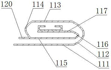 Device for adding adhesive interlining strips to costume edges