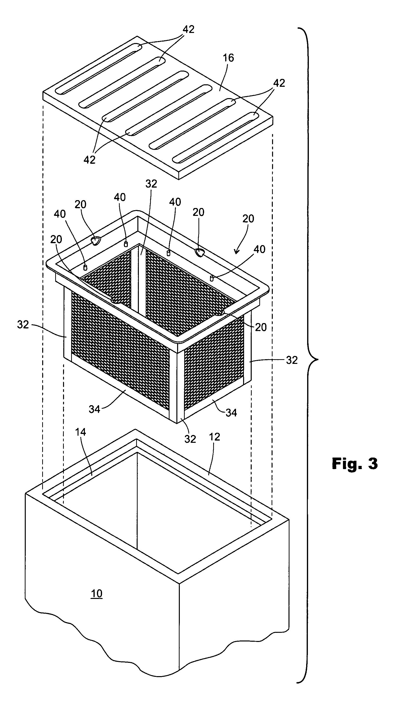 Filter system for catch basins