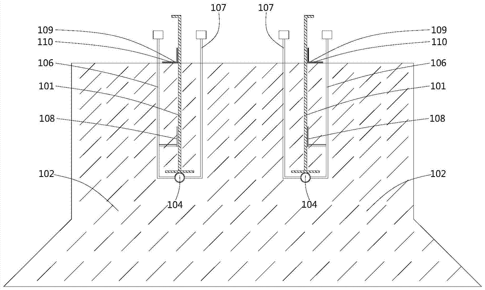 Bonding structure and construction method of fan foundation steel ring and concrete