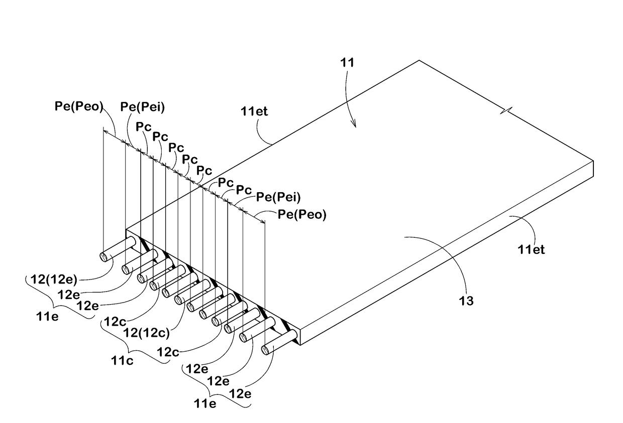 Pneumatic tire with rectangle-sheet-shaped carcass ply pieces