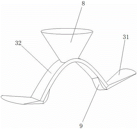 Two-way damping buffer base of machine tool