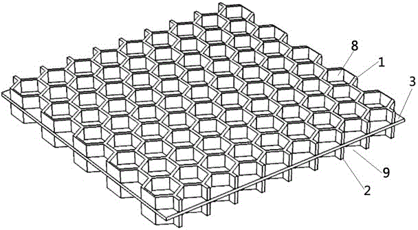 Broad-band noise insulation honeycomb plate