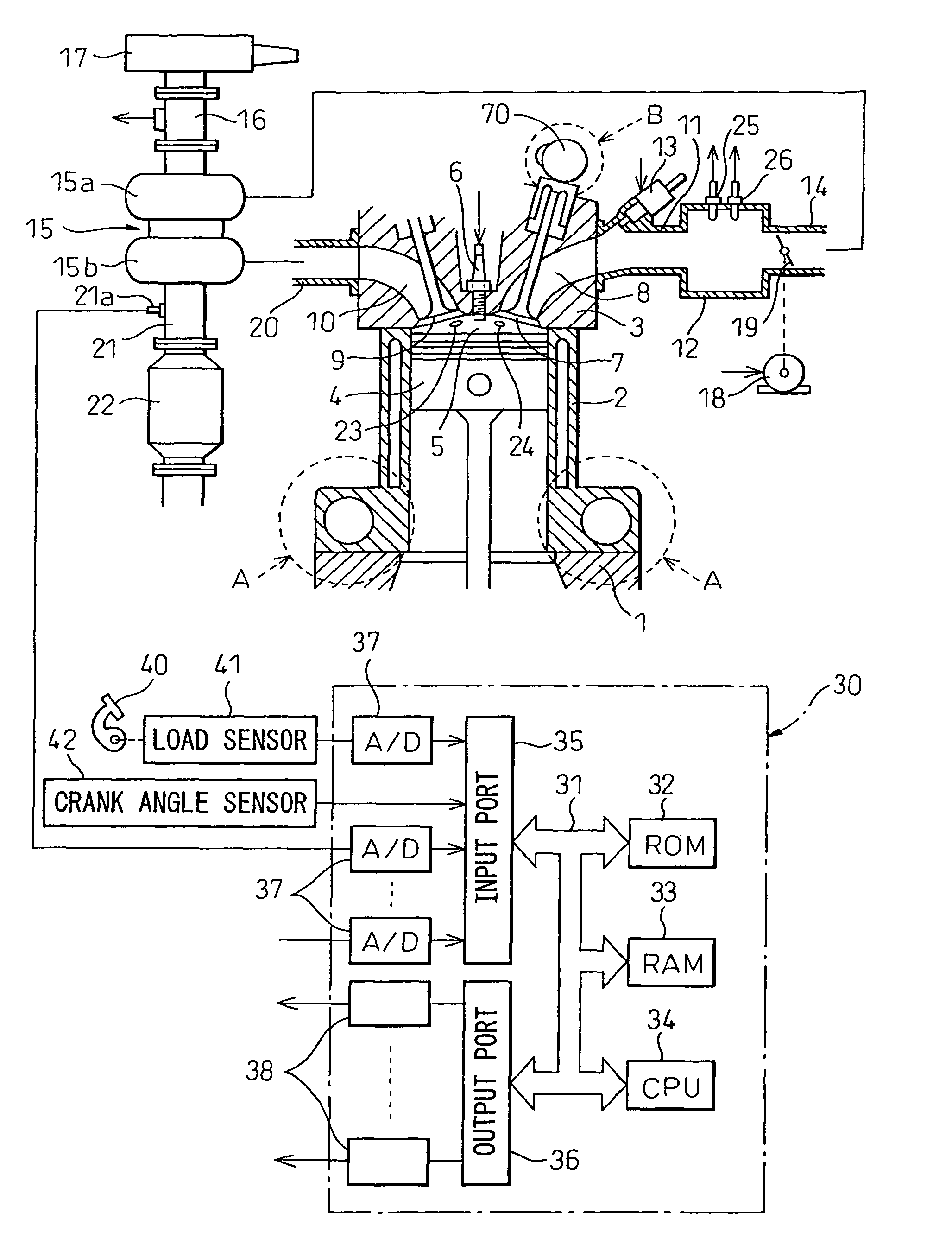 Spark ignition type internal combustion engine