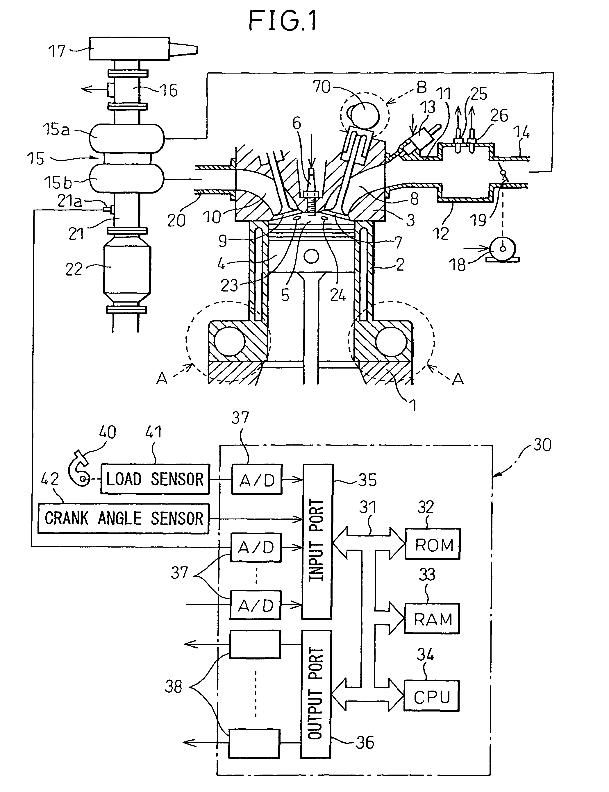 Spark ignition type internal combustion engine