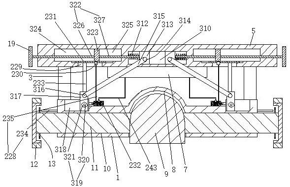 Drive axle assembly with shock absorber assisting in absorbing side impact energy