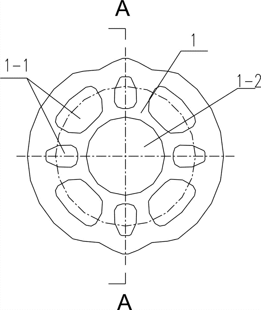 Once fine blanking forming method for thick plate disc