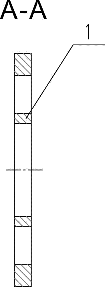 Once fine blanking forming method for thick plate disc