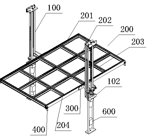 Lifting loft using two lifting columns