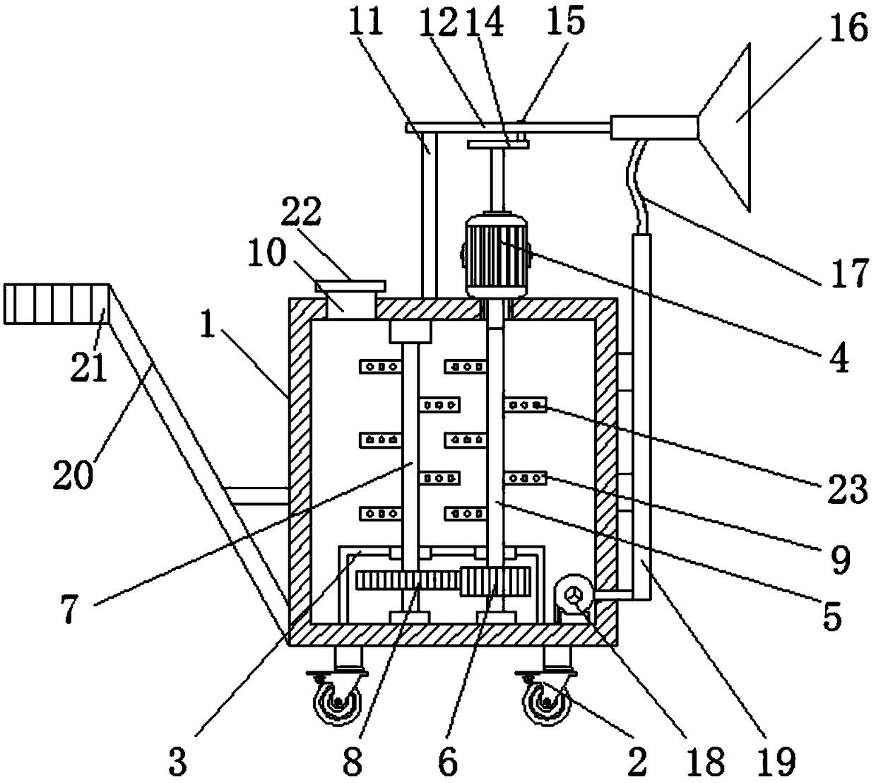 Agricultural spraying device