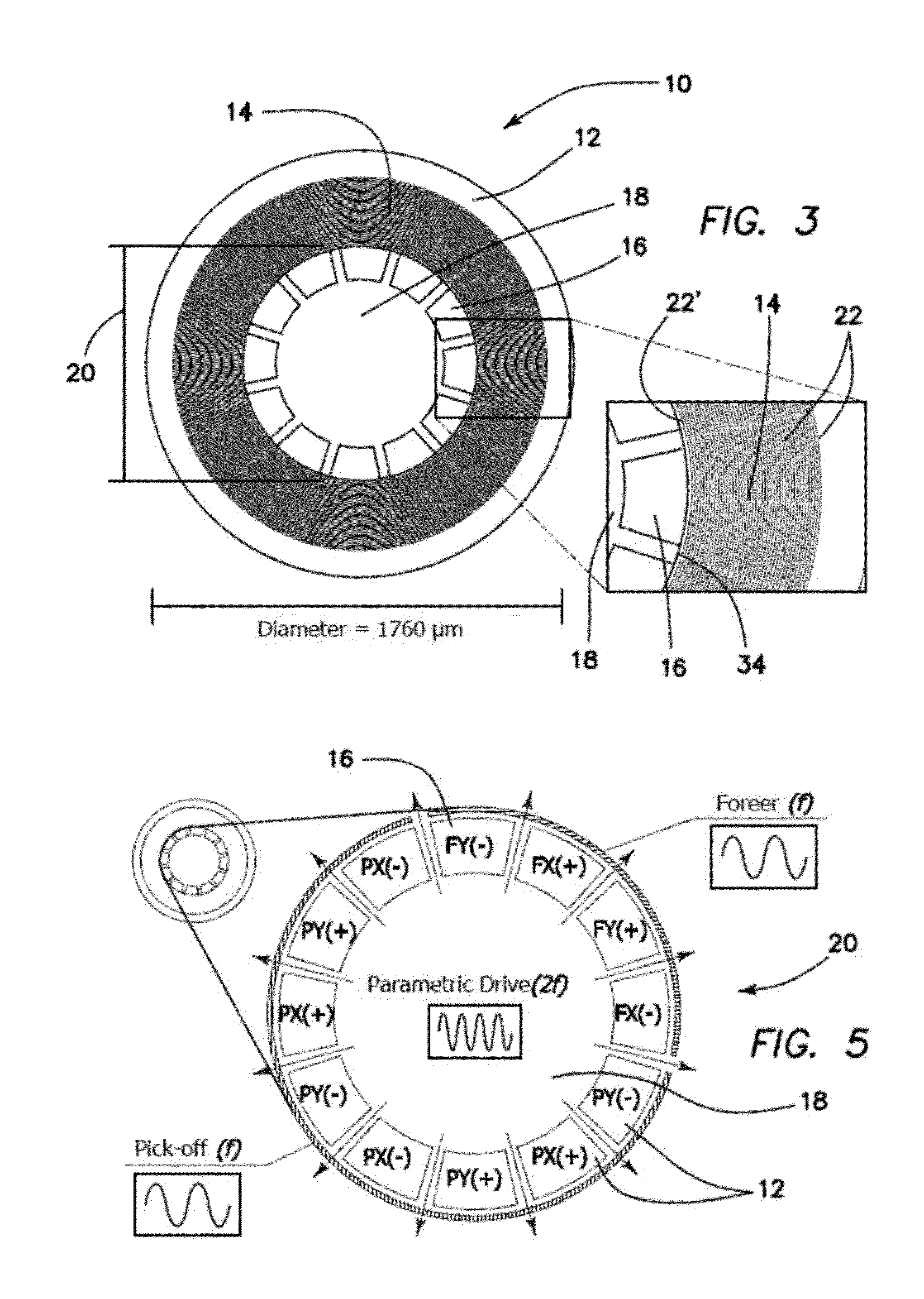 Axi-Symmetric Small-Footprint Gyroscope with Interchangeable Whole-Angle and Rate Operation