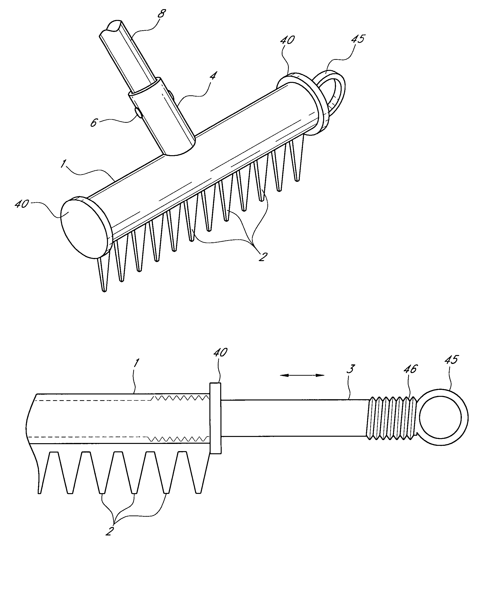 Magnetic rake with release mechanism