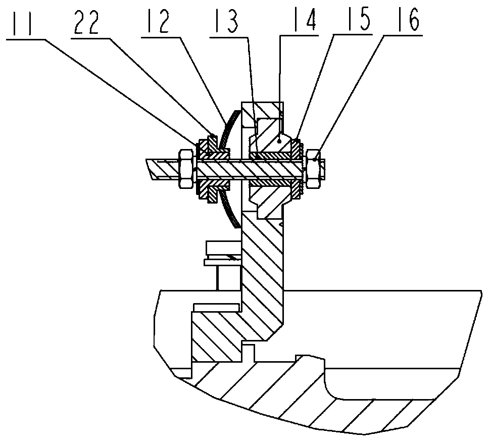 A lvdt sensor installation structure for an actuator