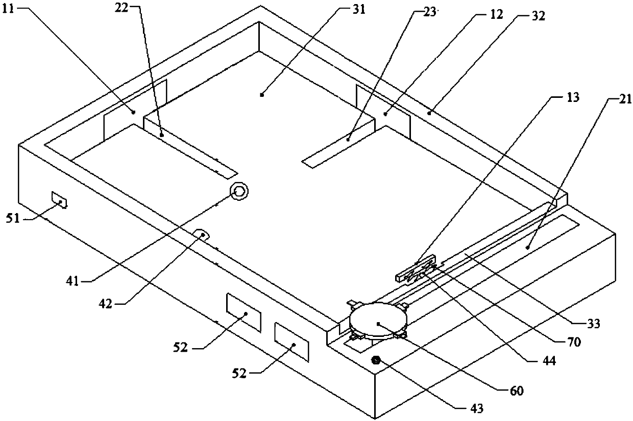 Charging bottom box capable of being automatically abutted with charging interface and applicable to various types of mobile phones