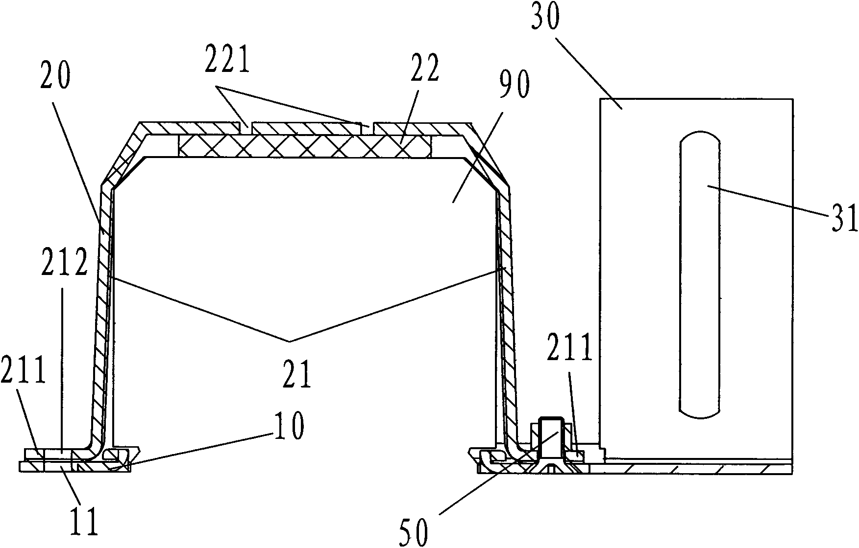 Fixing frame of Illuminating lamp driving device,, driving device and illuminating lamp