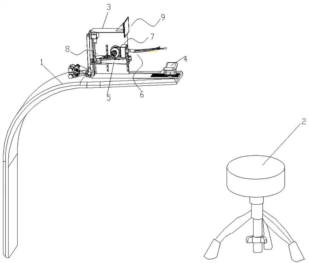 Full-automatic throat swab collecting equipment