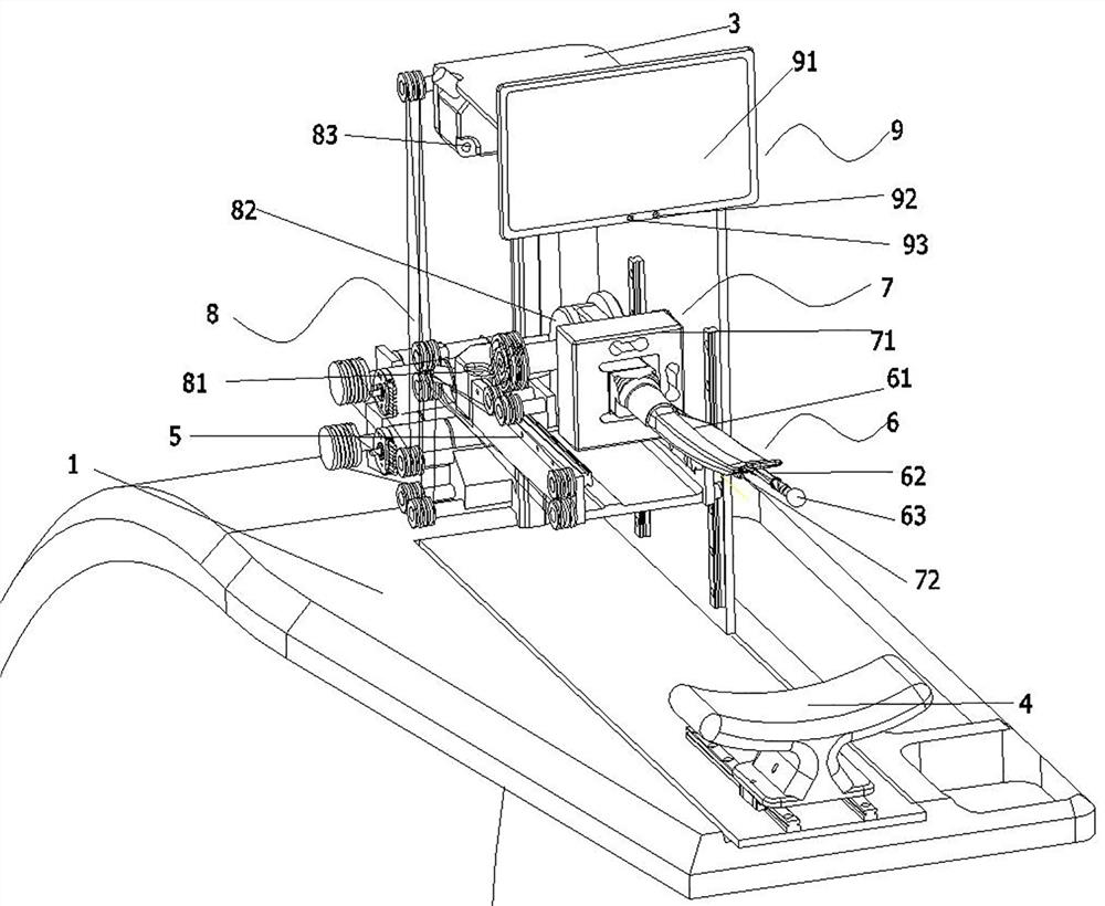 Full-automatic throat swab collecting equipment