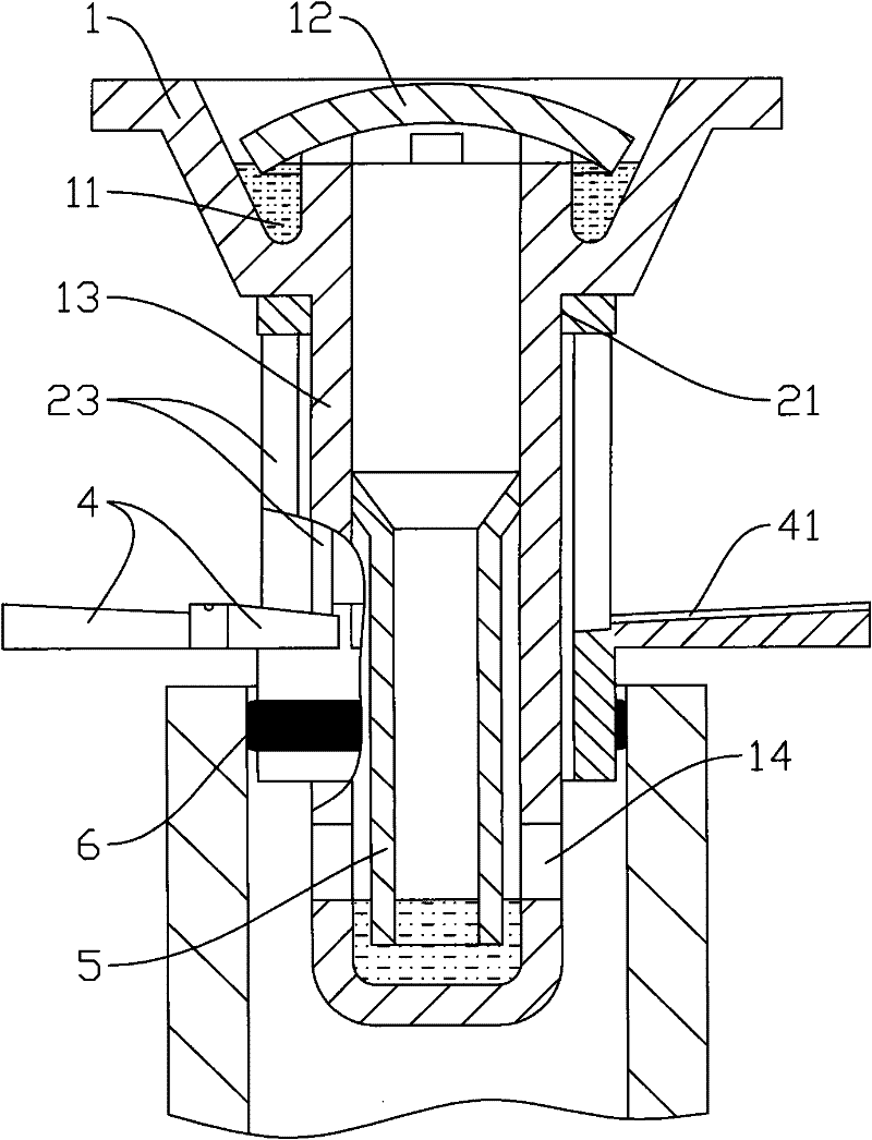 Deep-seepage deodorizing floor drain