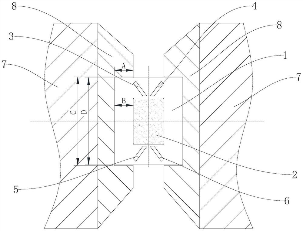 Method for reducing surface magnetic difference of two surfaces of sintered neodymium-iron-boron magnet