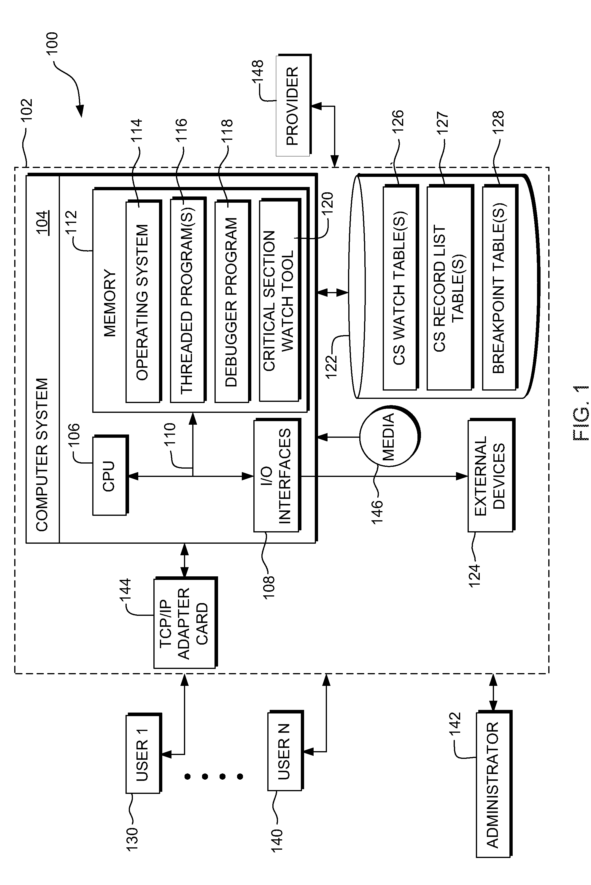 Monitoring changes to data within a critical section of a threaded program