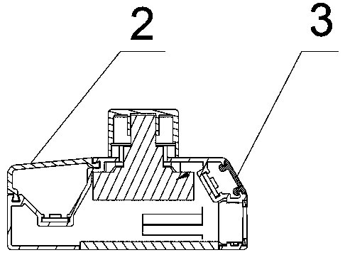 Cabinet lamp and combined lamp with same