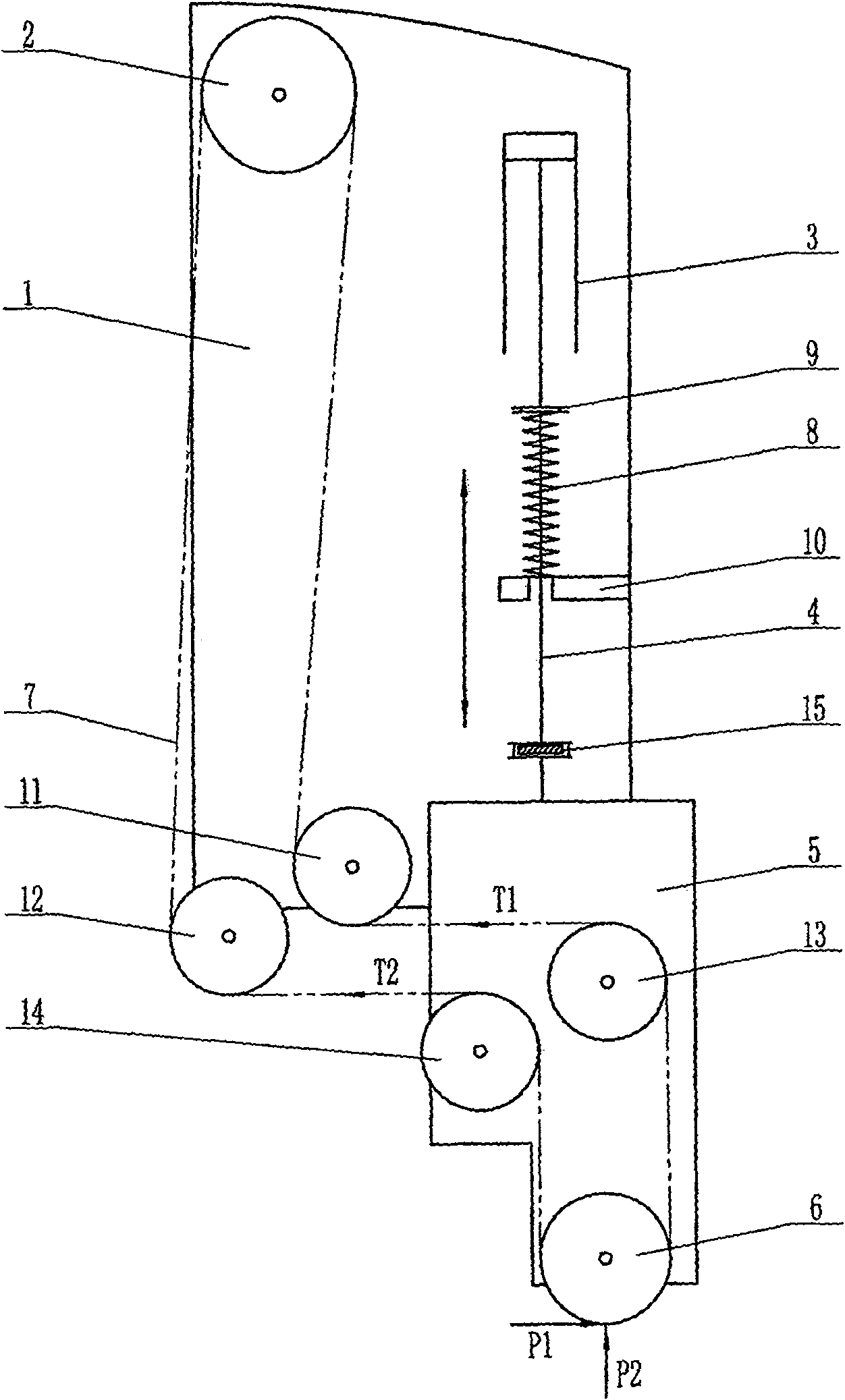 Floating belt grinding equipment with feedback and adjustable pressure