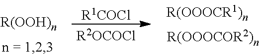 Online continuous flow process for the preparation of organic peroxides direct from alcohols or alkanes