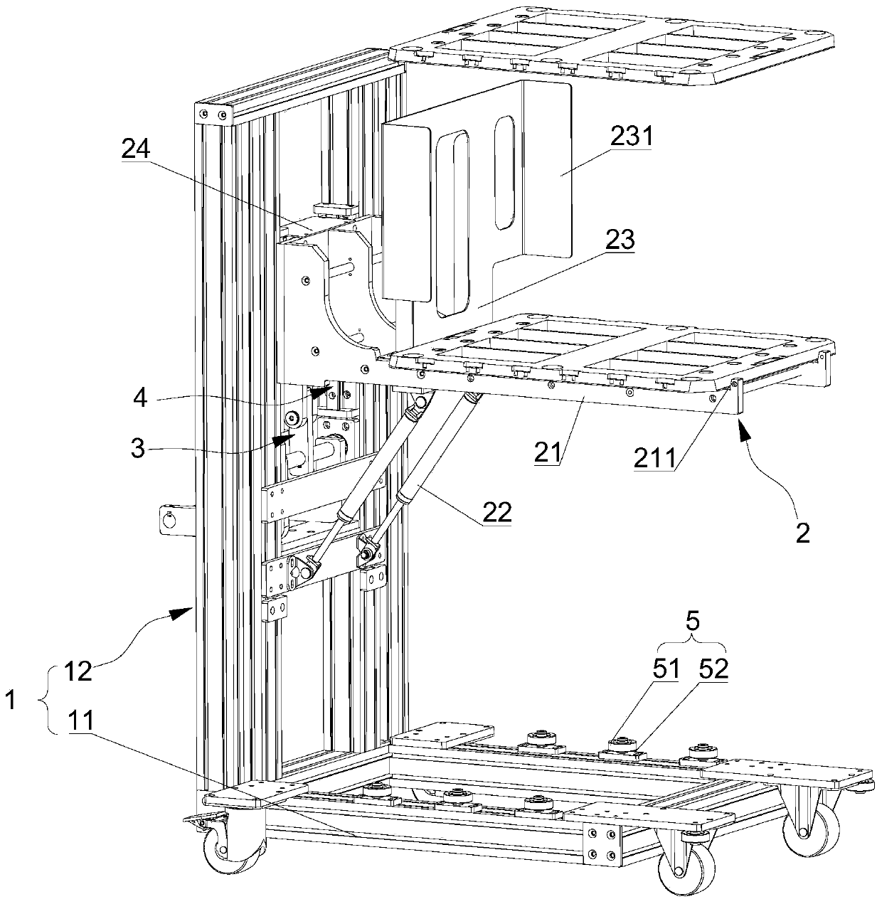 Lifting trolley