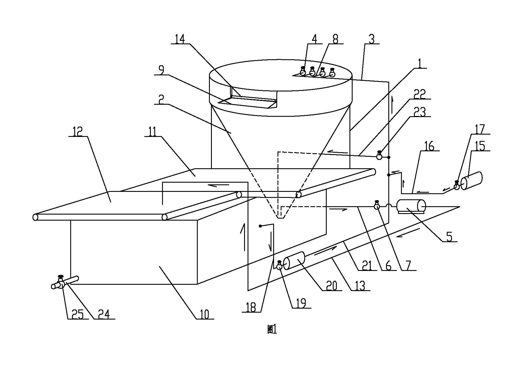 Eddy suspension-type seedcase-seed separator