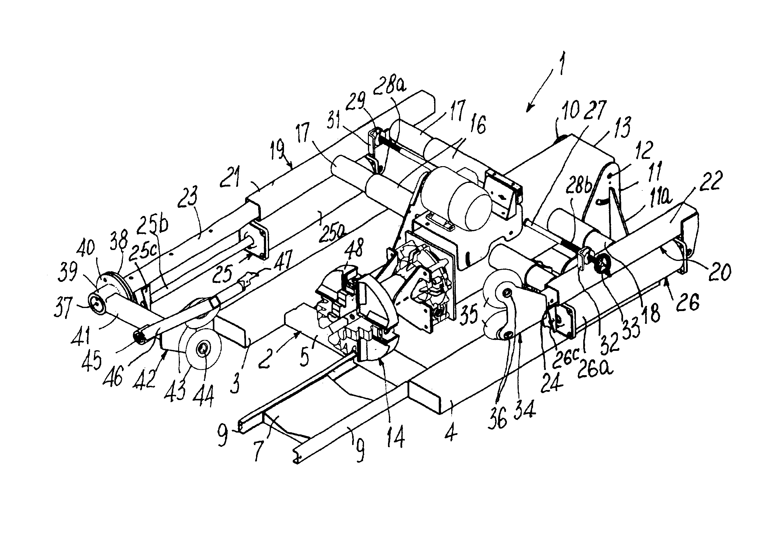 Tire assembling release machine for industrial vehicle wheels