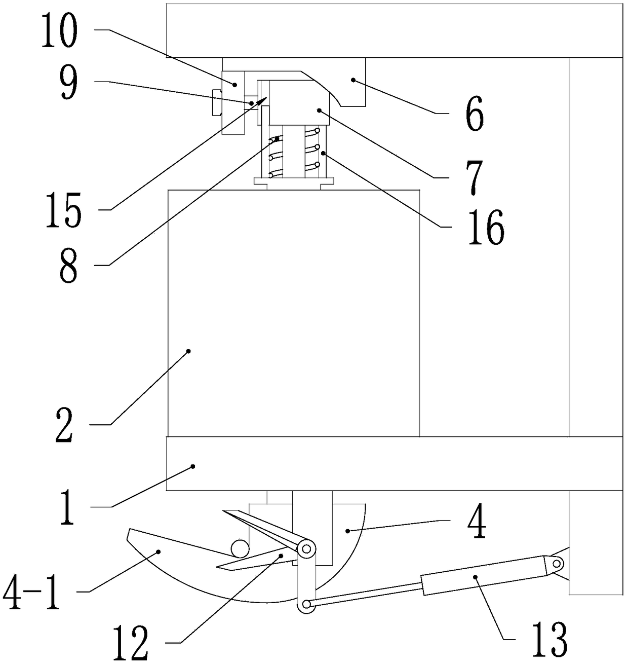 Hank tie knotting device used for hank reeling machine