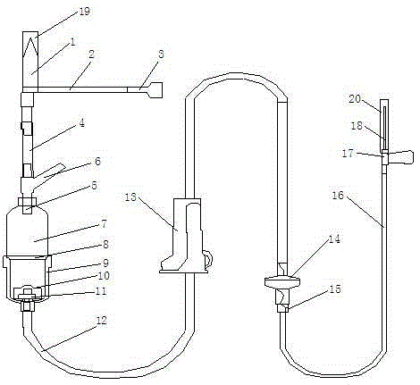 Disposable automatic liquid-stopping infusion set