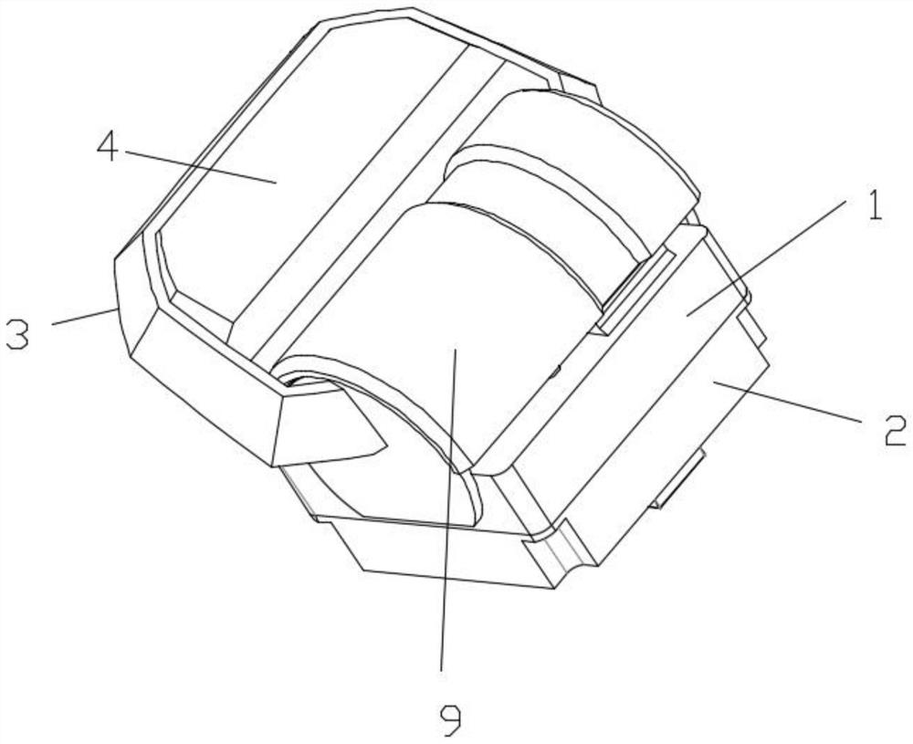 An electronic shifter assembly with a self-locking function for raising or lying down the button