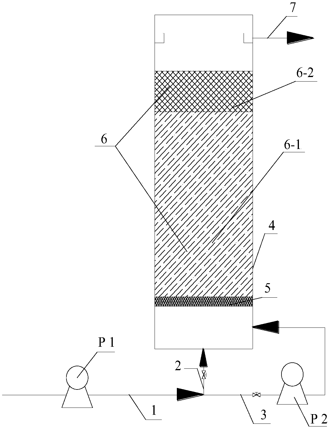 Autotrophic denitrification advanced denitrification device and autotrophic advanced denitrification method