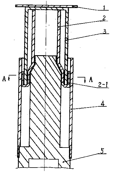 Mining diameter-expanding type anti-impact single hydraulic bracket