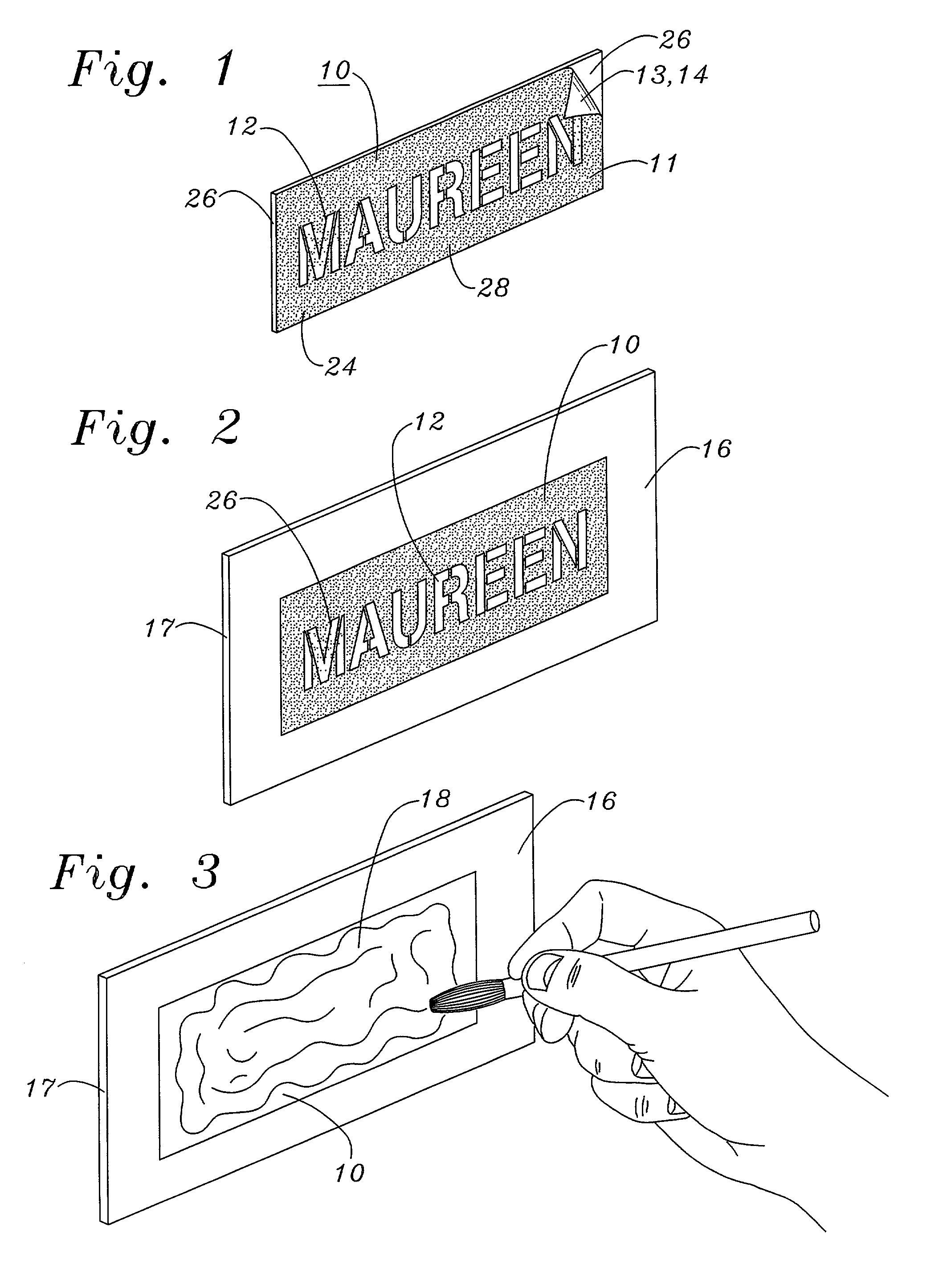 Peelable stenciling ink and method of using