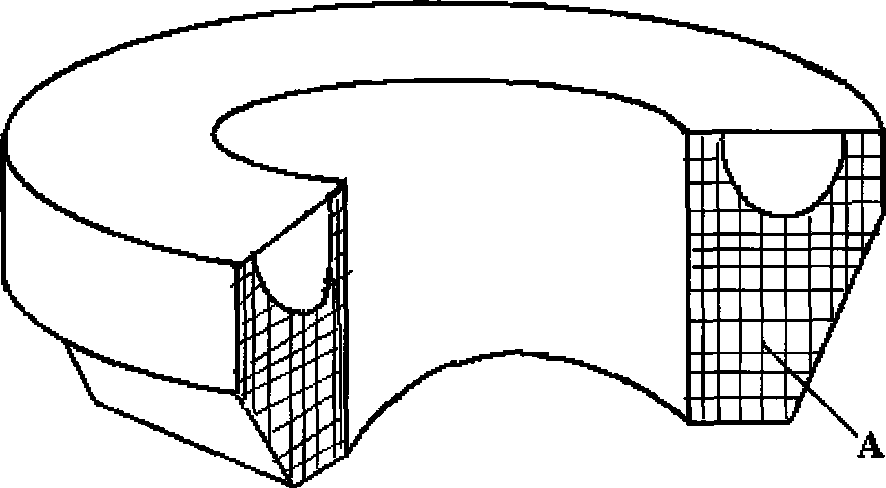 Method for preparing primary column shaped horniness phase composite wear-resistant grinder dish